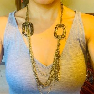 Gold layered small chain necklace
